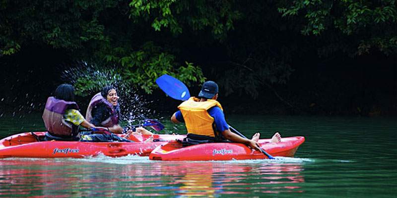 Kayaking in Dandeli - Water Sport Activity Kayaking adventure on calm stretches of Kali River in Dandeli backwaters