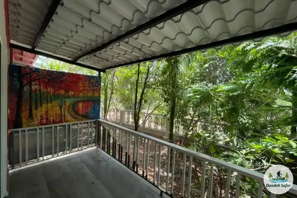 Interior gallery view showcasing resort architecture at B Hive Londa